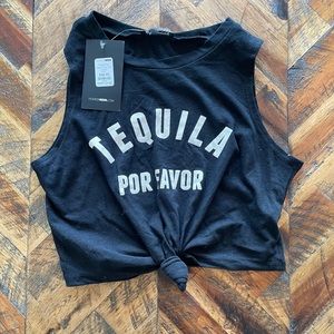 Tequila Por Favor Crop Top | Cinco De Mayo Taco Tuesday Tops